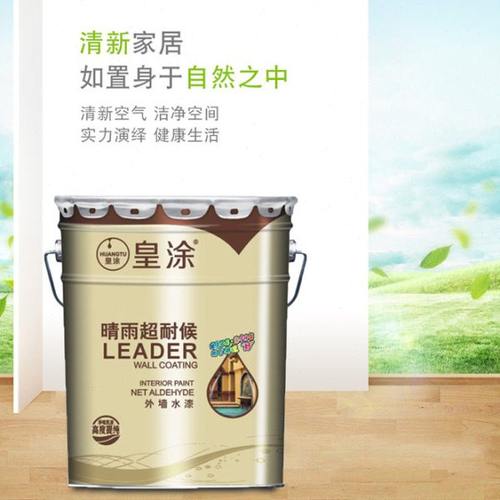 皇涂外墙漆乳胶漆防潮湿防霉环保净味墙面油漆晴雨耐候可调色涂料