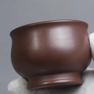 宜兴原矿紫砂杯手工老紫泥茶杯品茗杯小杯功夫茶杯主人杯精品