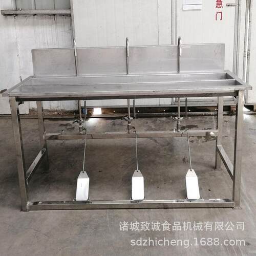 定制防交叉感染洗手消毒池 食品厂车间洗手消毒池 脚踏式洗手池