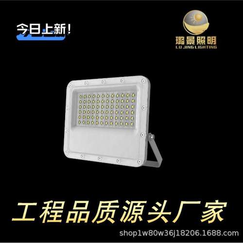 LED大功率投光灯户外防水广场高杆灯超亮球场探照灯工地泛光灯