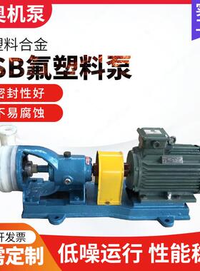 FSB型卧式耐酸碱腐蚀泵直联式氟塑料合金泵超高分子耐腐泵