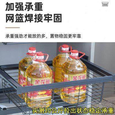 衣柜拉篮抽屉式阻尼伸缩裤架衣帽间五金配件内置抽拉衣服收纳藤篮,基础建材,衣柜拉篮,淘宝优惠券,粉丝福利购,淘宝优惠卷