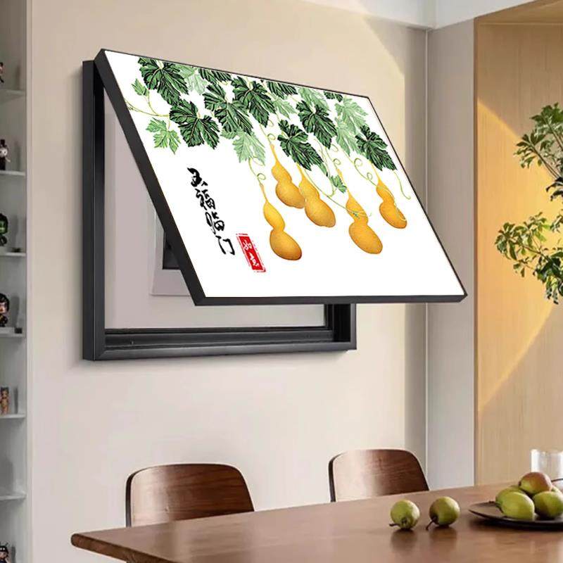 电表箱装饰画 画客厅装饰画 画多媒体箱遮挡配电箱电闸箱开 关饭