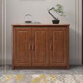 实木鞋 柜家用门口大容量翻斗双面一体入户玄关柜隔断储物柜全实木