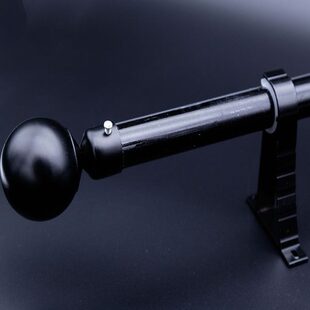加厚子头挂杆杆杠双杆子杆装饰侧装黑色静音子单罗马杆窗帘滑支架