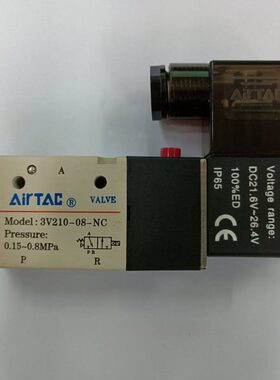 0-亚德客电磁阀3813进8V-N20向单一250-0V21一-V气动C出阀60