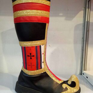 舞蹈靴靴2019软底靴子男藏族鞋 蒙款 舞舒适 藏族男 古靴中筒舞鞋