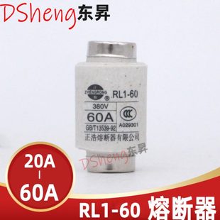 25A 螺旋式 RL1 20A 陶瓷熔斷器芯保險(xiǎn)絲 380V 30A40A 50A 60A
