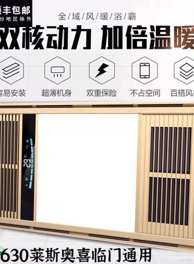 315x630集成吊顶莱来斯奥喜临门适用卫生间浴室LED多Y功能风暖风