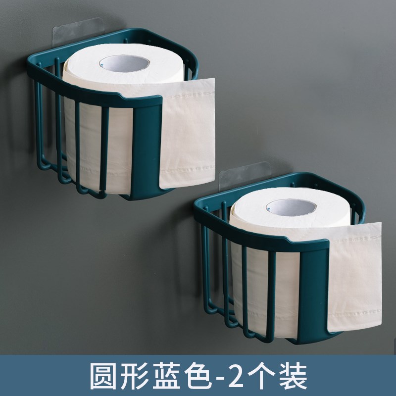 卫生间纸巾盒f厕所壁挂式置物架抽纸盒卷纸防水厕纸盒免打孔壁挂