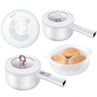 锅盖蒸屉配件L电煮锅2升摩动蒸架小电锅1.8盖子电煮锅蒸笼 多功能