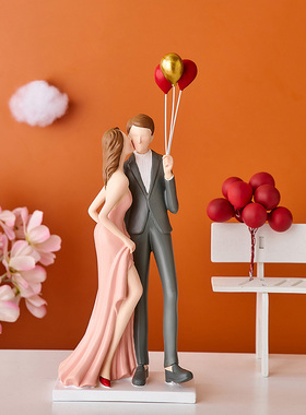 创意结婚送新人礼物n婚房布置客厅卧室床头柜装饰品新婚订婚送闺