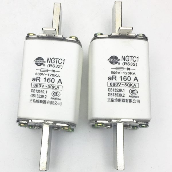 正浩NGTC1-250A 200A160A RS32 500V快速陶瓷保险熔断器 熔芯