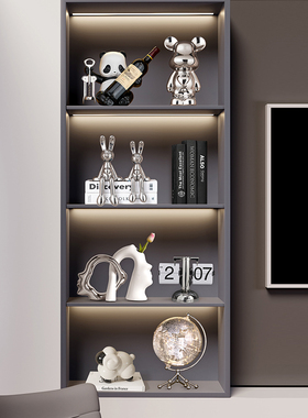 轻奢高档酒柜电视柜组合摆件高级B感客厅玄关软装饰品乔迁新居礼