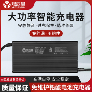 10A15AQ四轮带步车蓄电池充电 铅酸免维护家用电瓶车48V60V72V8A