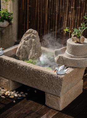 聚汉新风室外庭院流水摆件假山鱼塘喷泉室外园林微景观造景装饰