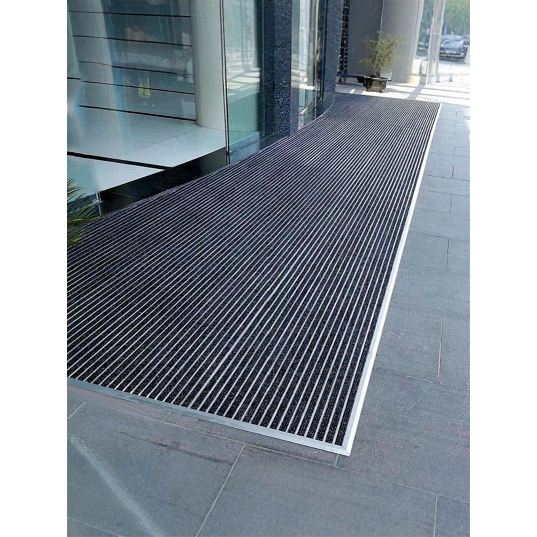 嵌入式铝合金地垫酒店入户门防尘地毯商场高端室外门垫刮泥装饰垫