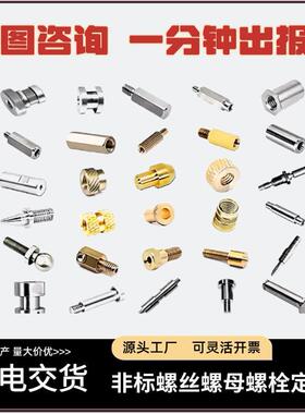 非标螺丝螺母定制加工车床异形内六角不锈钢高强度螺杆螺栓订做