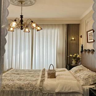 2025新款 秋帘幕 复古风棉麻窗帘定制客厅卧室现代简约高级感遮光