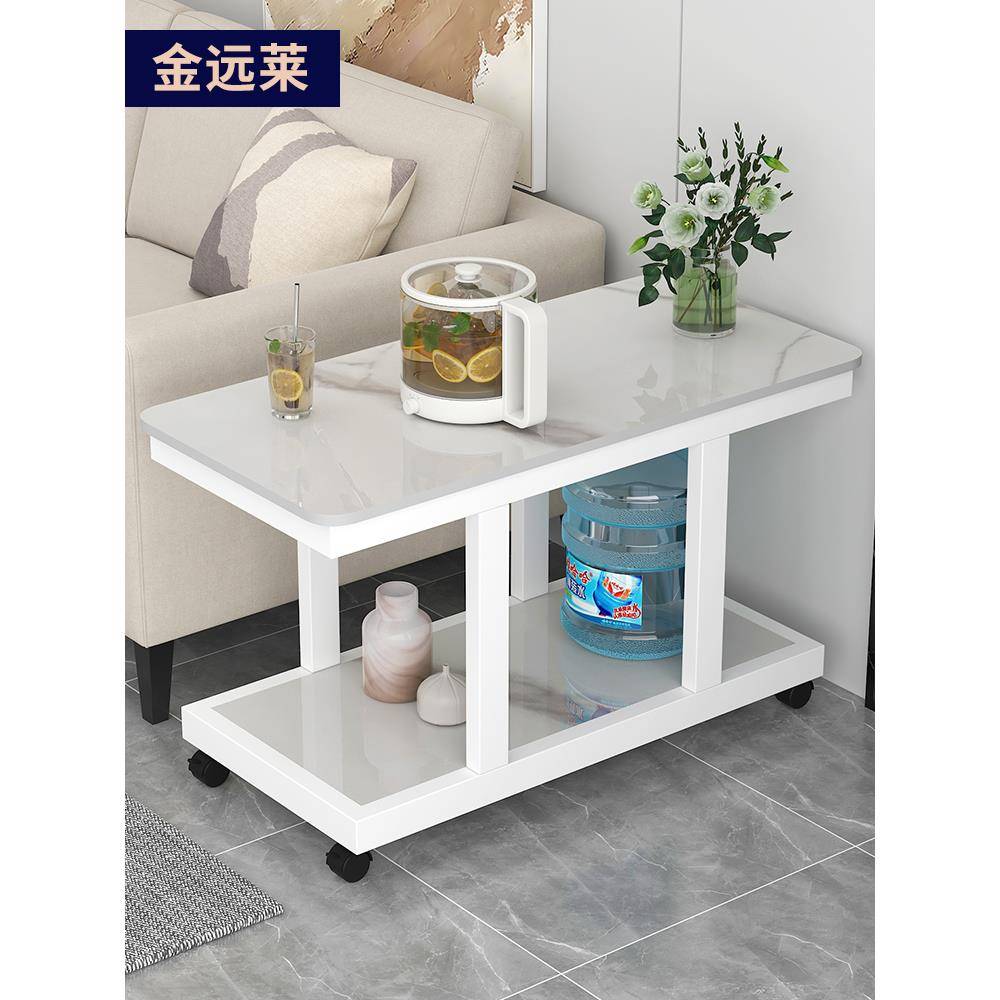 可移动边几客厅沙发旁小茶几小桌子沙发边桌阳台小方桌侧边柜带轮