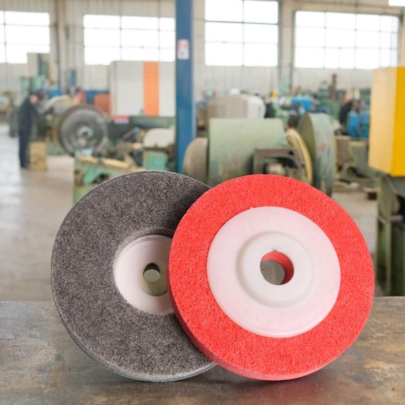 100型精品角向尼龙轮钹型纤维抛光轮不锈钢金属等打磨拉丝轮包邮