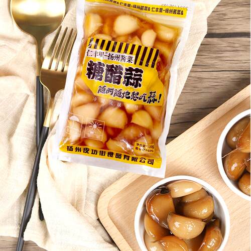 扬州酱菜糖醋蒜大蒜瓣袋装