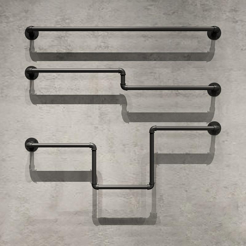 个性上墙挂衣架服装店正挂展示架单杠衣服挂版陈列架童装店陈列架