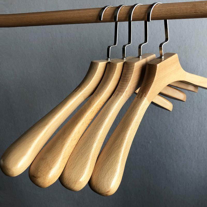 榉木清无漆实木衣架宽肩加厚粗衣西服装套装防变形不起包男女家用,收纳整理,木质衣架,淘宝优惠券,粉丝福利购,淘宝优惠卷