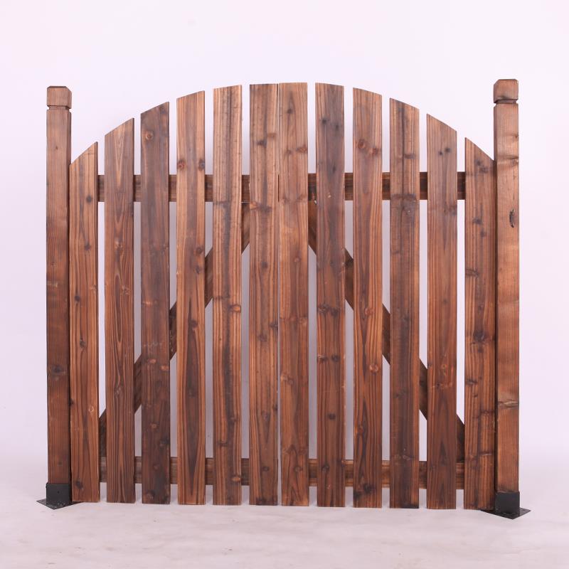 庭院防腐木栅栏门户外田园围栏小木门花园菜园篱笆装饰实木门定制