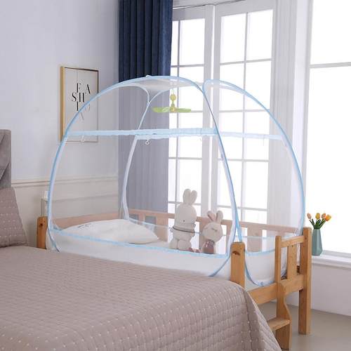 免安装儿童床蚊帐168*88 65*120 70*150 80 100*180婴儿床蒙古包