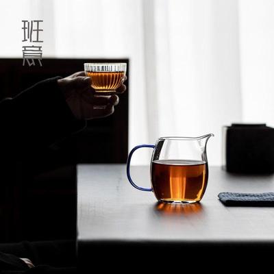 班意 纯手工耐热玻璃公杯 堪比自慢草堂 公道杯 分茶器 茶海