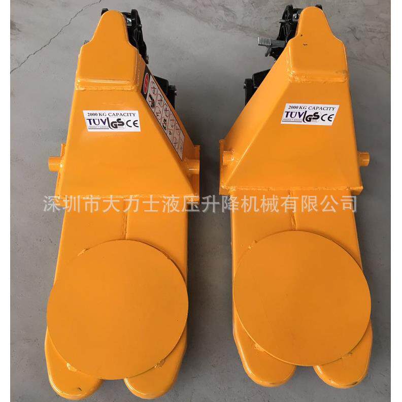 2吨吨超窄短超手动叉车手拉托盘叉车液压托盘搬运车