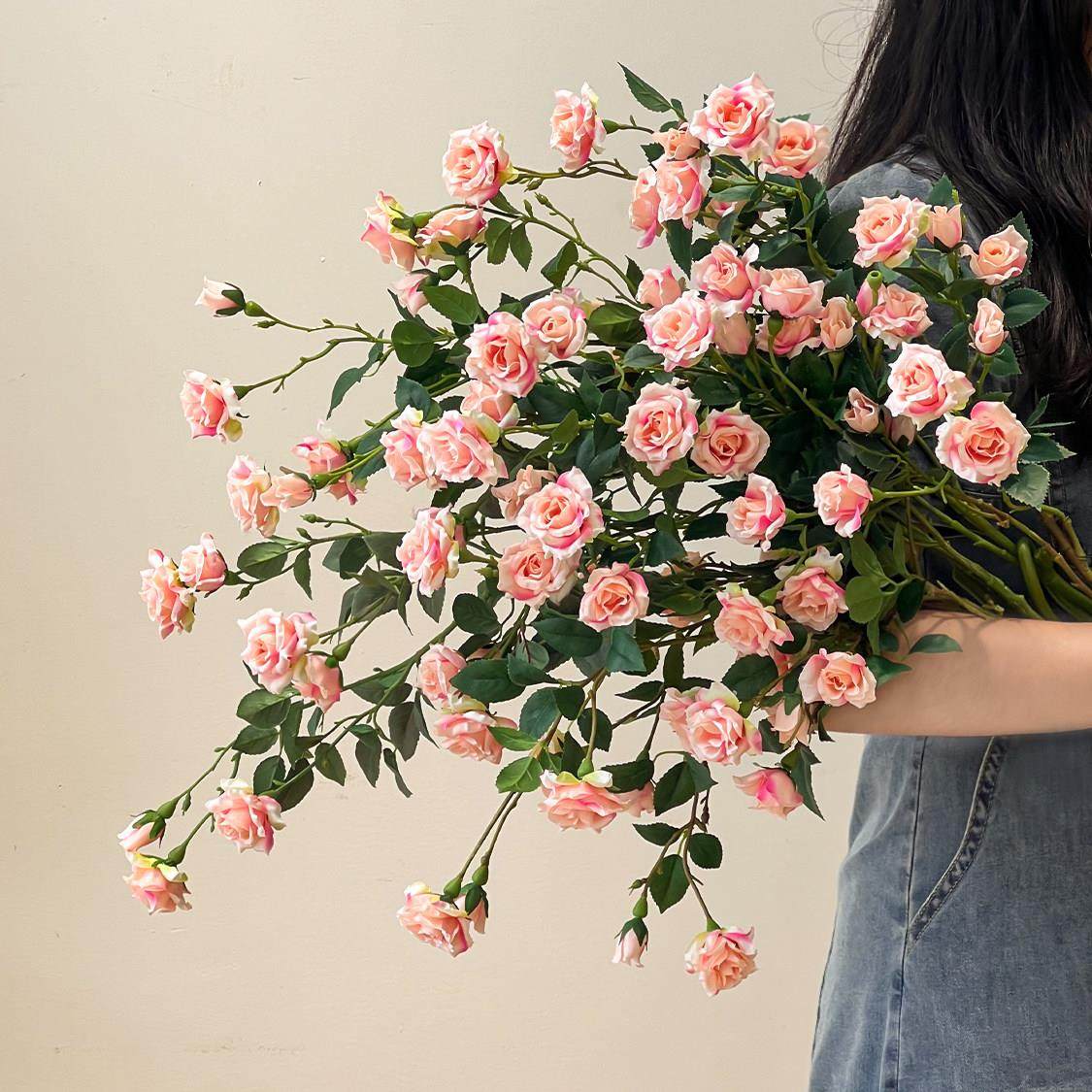 泡泡玫瑰多头小玫瑰 复古焦边玫瑰仿娟花家居客厅花艺餐桌假花,家居饰品,仿真花/假花,淘宝优惠券,粉丝福利购,淘宝优惠卷