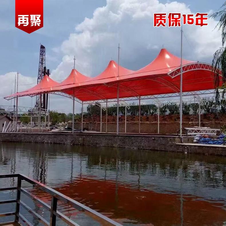 膜结构体育看台网球场收费站游泳池遮阳棚篮球场顶棚张拉膜棚雨棚
