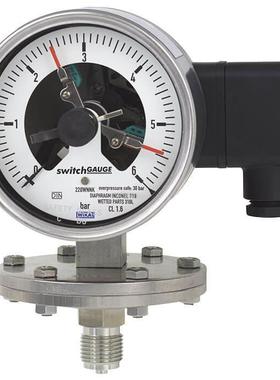 WIKA压力表 带开关触点PGS23.100 PGS23.160 PGS43.100 PGS43.16
