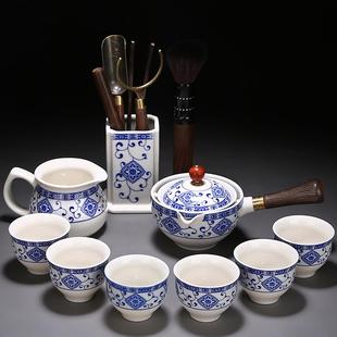 家用旅行便携式 侧把壶旋转逍遥壶泡茶器小康泡自动茶具套装 收纳包