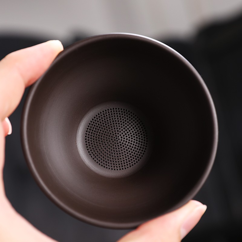 紫砂茶漏细孔全瓷一体茶滤功夫茶具配件泡茶过滤器家用茶隔滤网