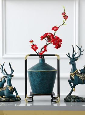 客厅家居饰品玄关电视柜酒柜创意欧式美式鹿摆件招财新家装饰摆设