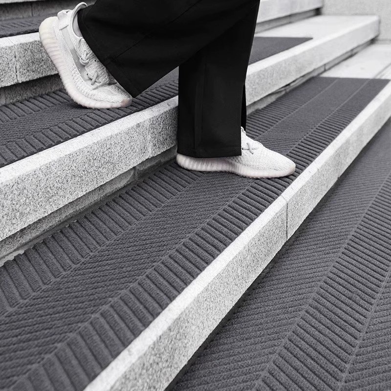 冬天台阶防滑垫室外楼梯踏步垫公司门口地垫冬季户外下雪耐脏地毯