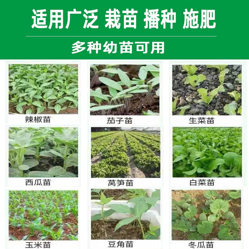 栽苗神器种辣椒玉米多功能蔬菜烟苗西瓜种植播种移栽苗器农用工具