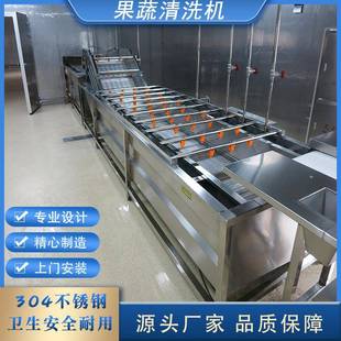 板栗气泡清洗机帝王蟹蚕蛹清洗风干机商用果蔬加工设备