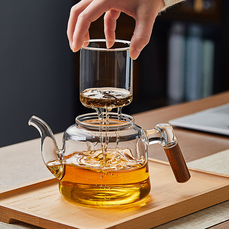 玻璃茶壶家用茶水分离水壶耐热日式煮茶泡茶器功夫茶具电陶炉套装