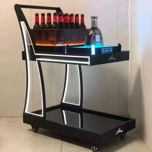 酒吧发光手推车LED酒水车