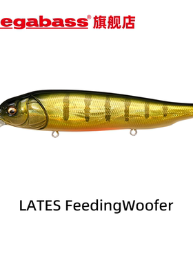 Megabass LATES FeedingWoofer路亚假饵米诺浮水悬浮鲈鱼仿生鱼饵