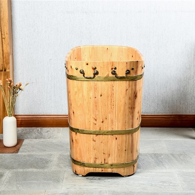 嘉熙木桶香柏木休闲6型沐浴桶实木浴桶洗澡桶860*580*820泡澡木桶