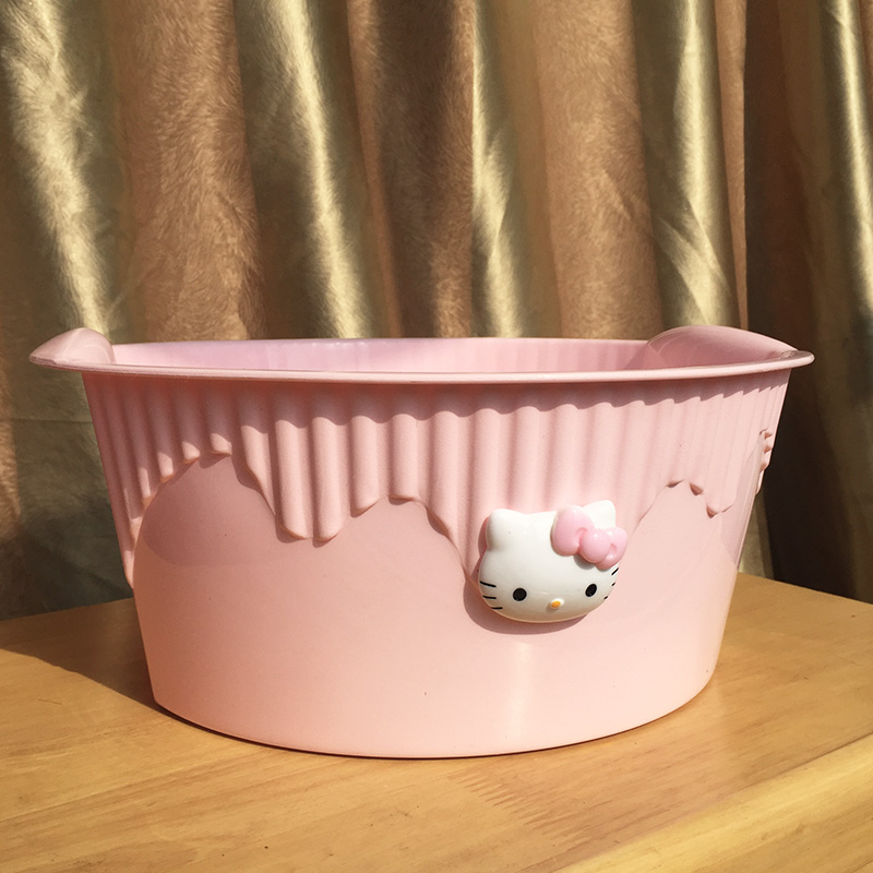 家用洗脸盆儿童卡通加厚可爱宝宝洗脚盆卫生间pp盆厨房塑料蔬果盆