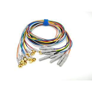 金盘电极脑电极 脑电放大盒 脑电图导联线 线DIN1.5电极线 线脑电