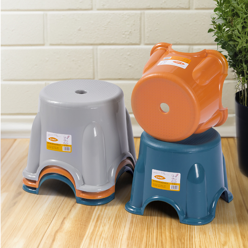 塑料小凳子加厚家用小板凳客厅方凳可叠放茶几凳浴室儿童矮凳耐用