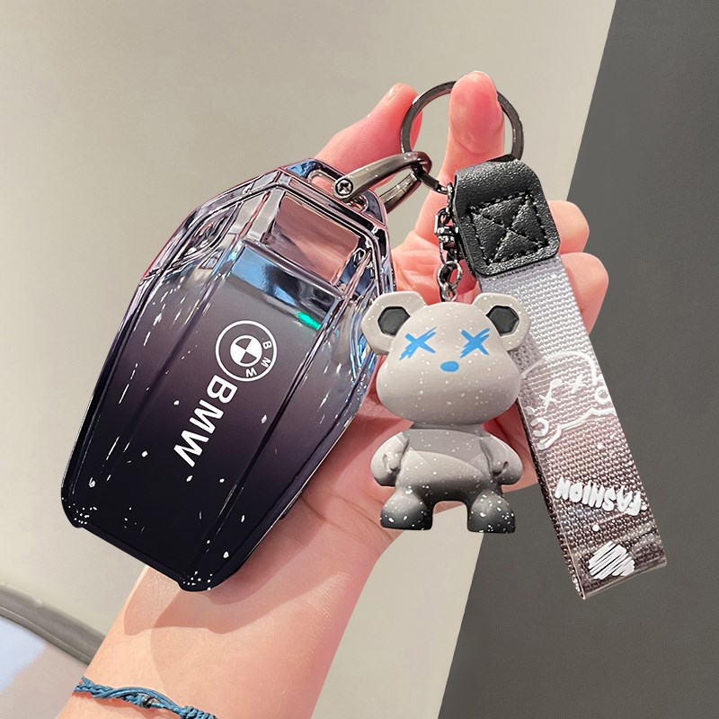 适用宝马液晶钥匙套7系740车730男x3外壳x7触屏5系530le扣8系x5x6