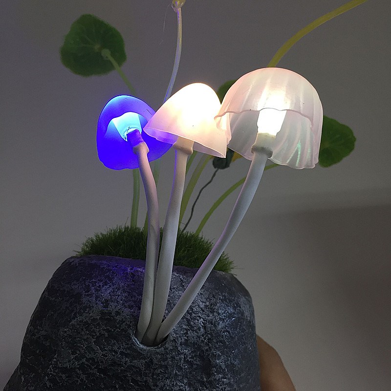 lLED阿凡达蘑菇灯智能光控床头灯创意生日礼物小夜灯装饰摆件